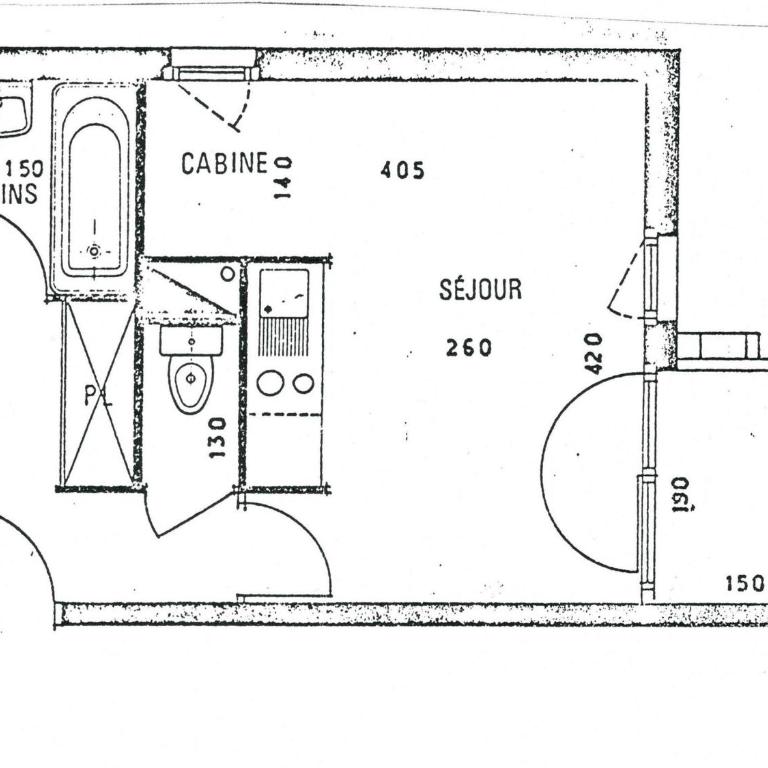 Studio cabine rénové, 4 pers, proche pistes, parking gratuit - Estudio - 15