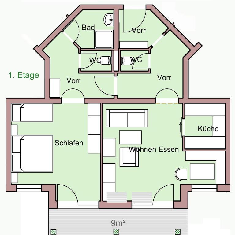 Mathiasl Panorama Ferienwohnungen - Apartment mit 1 Schlafzimmer und Wohnzimmer - 80