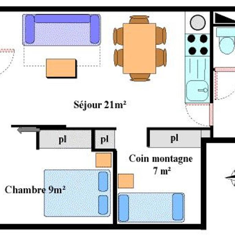 Appartement cosy 6 pers, centre village, proche pistes, parking, WiFi - FR-1-508-107 - Apartment (6 Adults) - 10