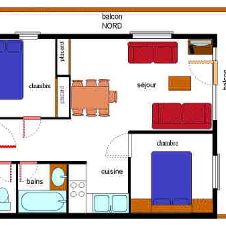 Appartement 6 pers avec WIFI proche des pistes - FR-1-508-214 - Appartement (6 Adultes) - 12