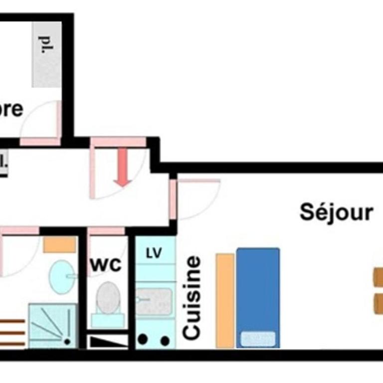 Appart 6 personnes avec Wifi et vue sur pistes - FR-1-508-267 - Appartement - 9