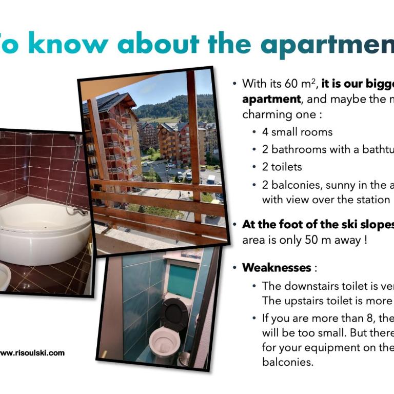 RisoulSki Constellation - Altaïr 66 – Duplex – 8 to 15 people – 6th floor – 4 bedrooms – 60m2 - 26