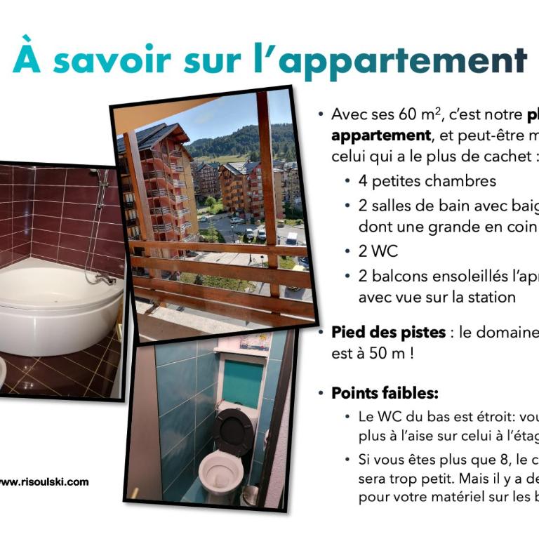RisoulSki Constellation - Altaïr 66 – Duplex – 8 to 15 people – 6th floor – 4 bedrooms – 60m2 - 27