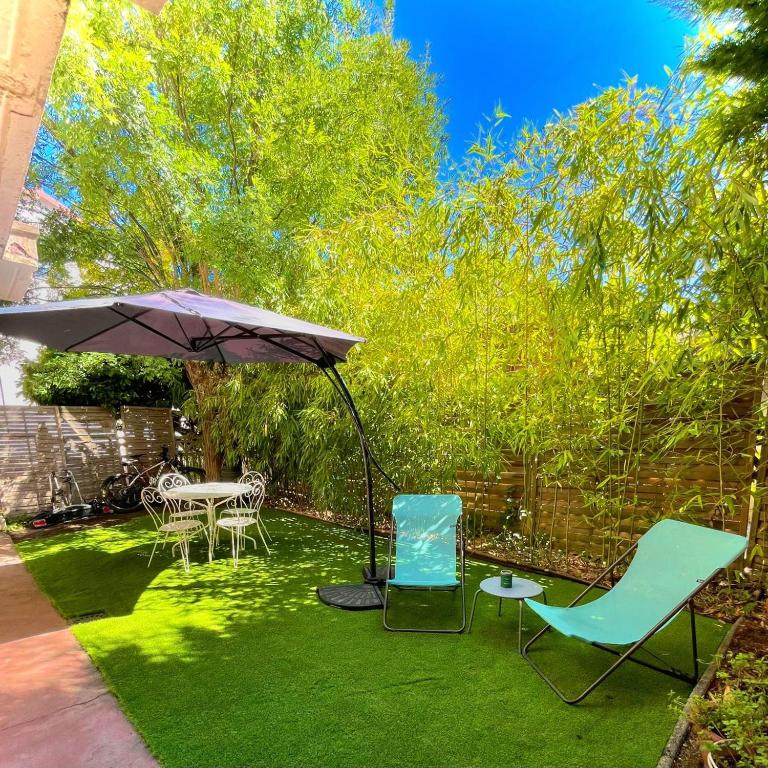 Les Bambous - Rez de jardin Millau Centre - Parking privatif, wifi - Appartement 1 Chambre - 1