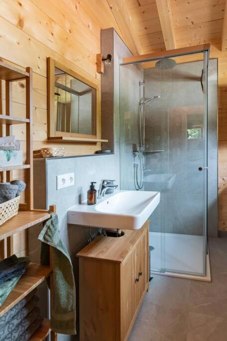Holznest - dein Urlaub im gemütlichen Holzhaus - Appartamento con 1 Camera da Letto e Terrazza - 14