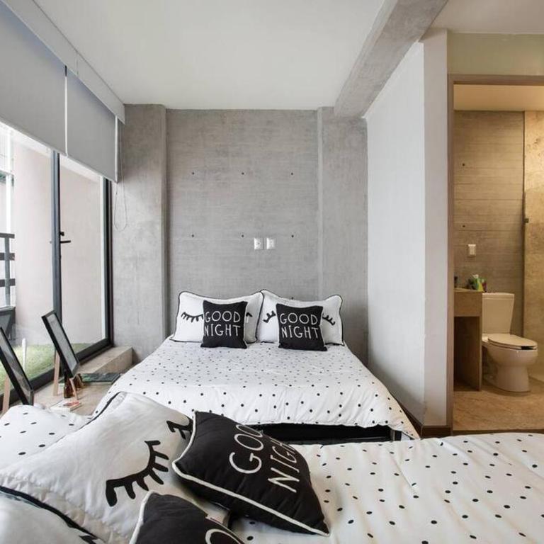 LA CONDESA Extraordinario Depa para 8 personas de Dos Pisos y Terraza con descuento a partir de la 3a noche - Apartment mit 3 Schlafzimmern - 24