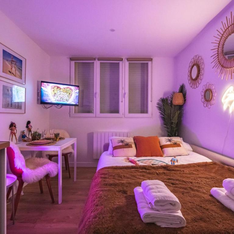 ExploreReims - Malibu beachhouse proche gare et centre - Apartment mit 1 Schlafzimmer - 34