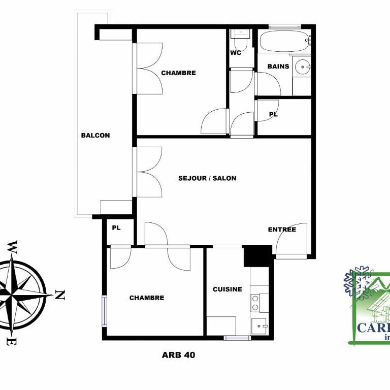 Appartement 5/6 Pers centre Carroz (ARB 40) - Apartamento - 3