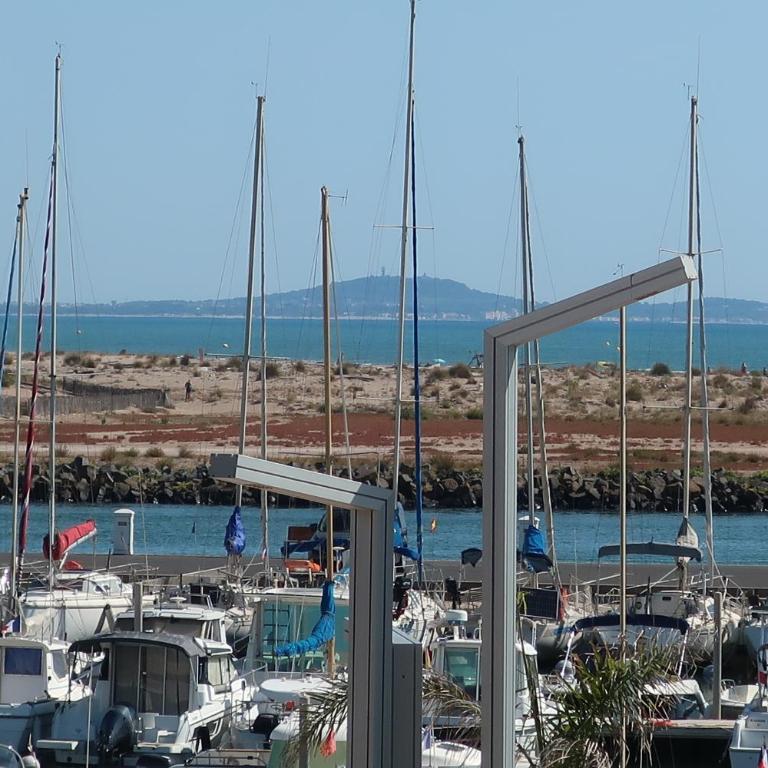 Studio Valras vue Port et Mer, Wi-Fi gratuit, Parking box fermés avec vélos inclus - Apartamento con vistas al mar - 24