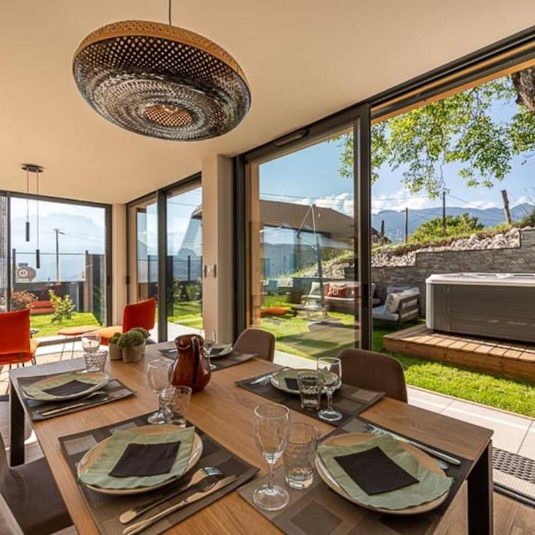 annecyhappylodge 5 * appartement indépendant RDCH chalet 5 pers vue lac jaccuzzi - Appartement 2 Chambres - 19
