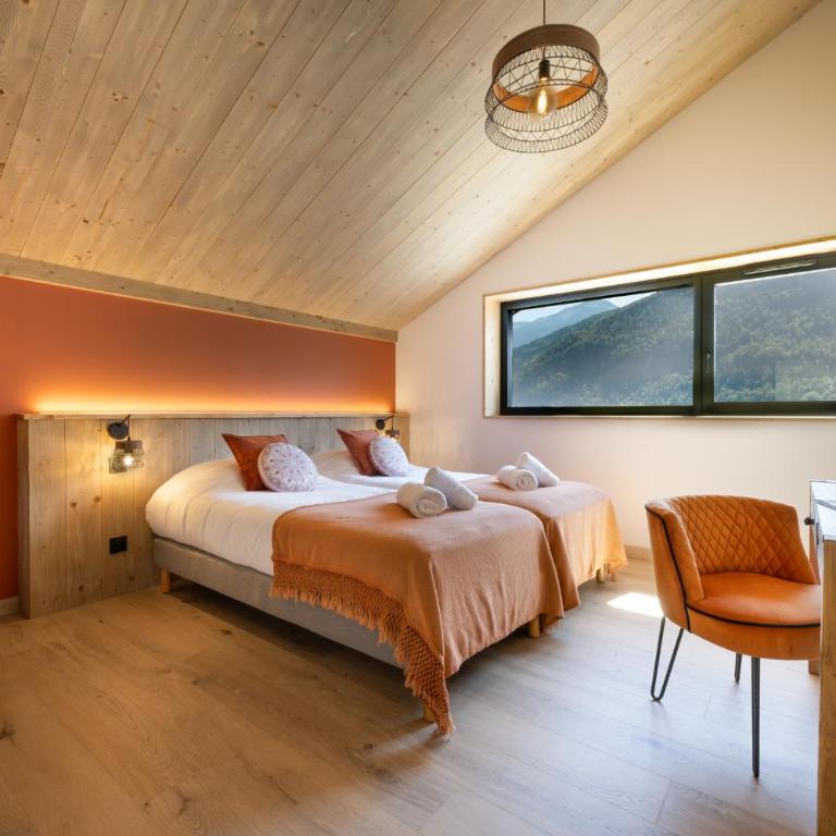 Chalet neuf, Jacuzzi, piscine privée mai-sept, pétanque, proche Paradiski - Chalet - 30
