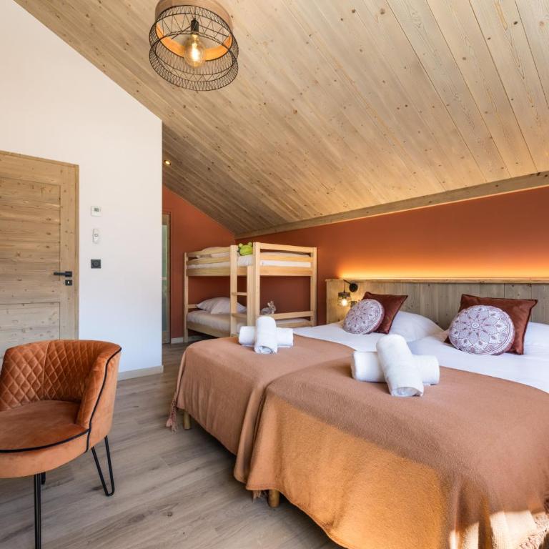 Chalet neuf, Jacuzzi, piscine privée mai-sept, pétanque, proche Paradiski - Chalet - 31