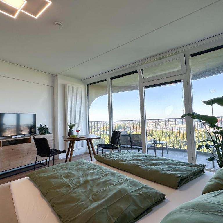 Helles Apartment mit tollem Blick über Augsburg - Apartamento con vistas a las montañas - 3