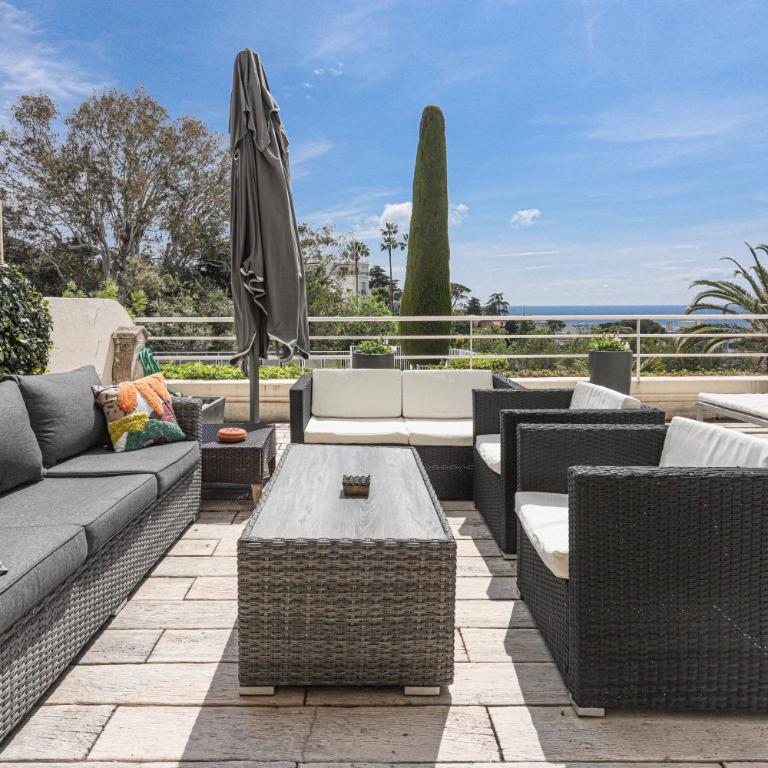 Cannes centre - Vue Mer, Piscine, Terrasse - Apartment mit 2 Schlafzimmern - 5