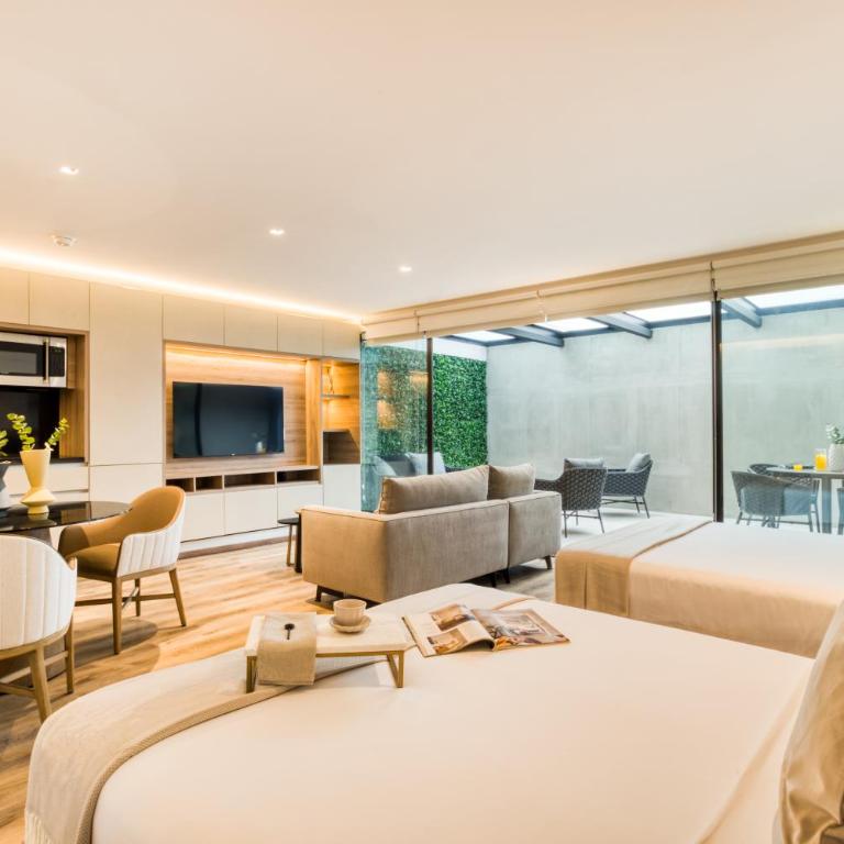 Studio Fenomenal con Balcon Priv and Rooftop whit Jacuzzi - Two-Bedroom Apartment with a Terrace - 5
