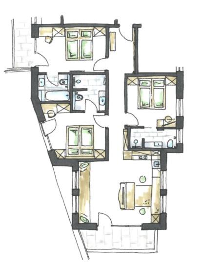 Chalet Marmotta CULM - Luxus Chalet Ski-In Ski-Out - Apartment mit 3 Schlafzimmern - 20