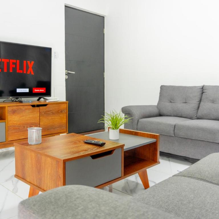 Apartamento con Alberca SmartTV y Jardin - Apartamento de 2 dormitorios - 6