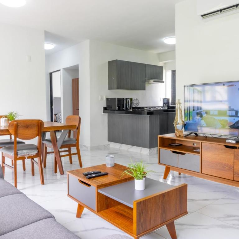 Apartamento con Alberca SmartTV y Jardin - Apartamento de 2 dormitorios - 5