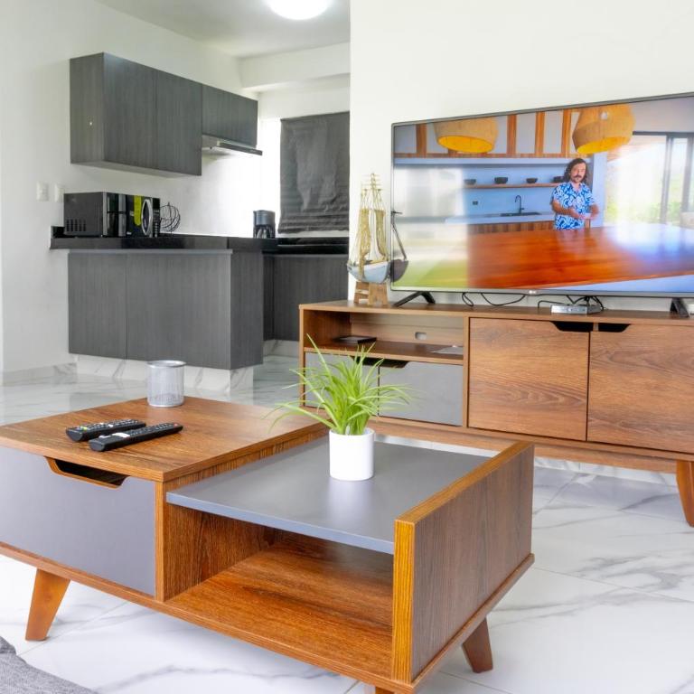 Apartamento con Alberca SmartTV y Jardin - Apartamento de 2 dormitorios - 17