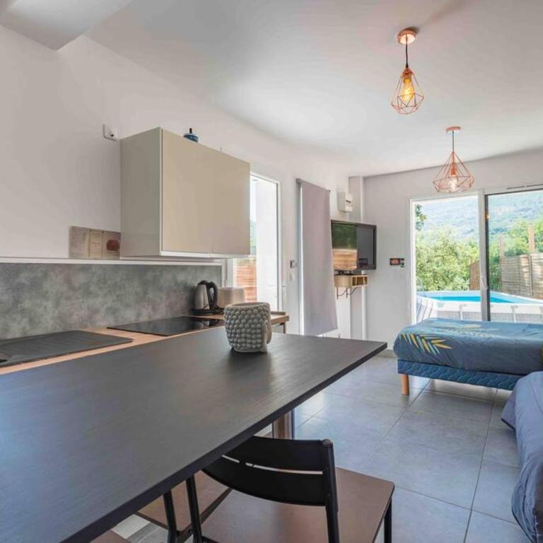 Aux Studio sous les oliviers Netflix et Prime vidéo - Appartement - Vue sur Piscine - 7
