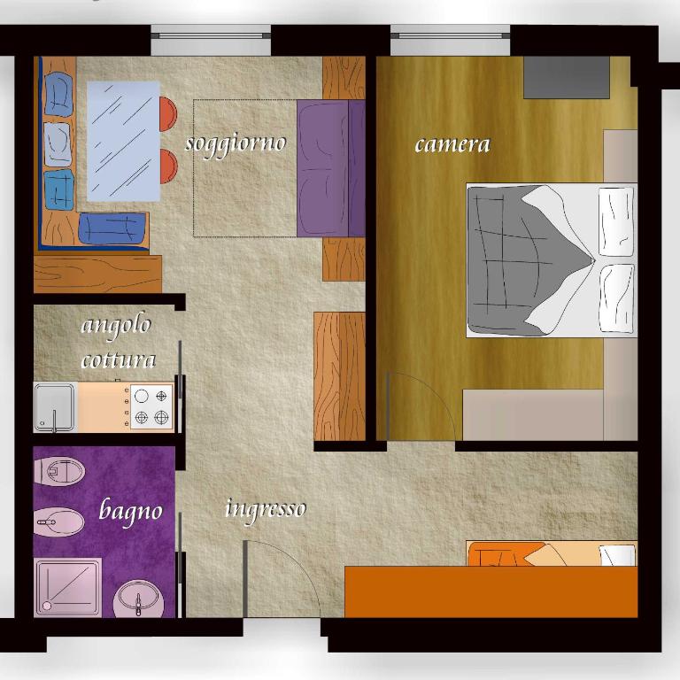 Residence Kristall- Fiemme Holidays - Appartamento con 1 Camera da Letto e Vista Montagna (6 Adulti) - 2