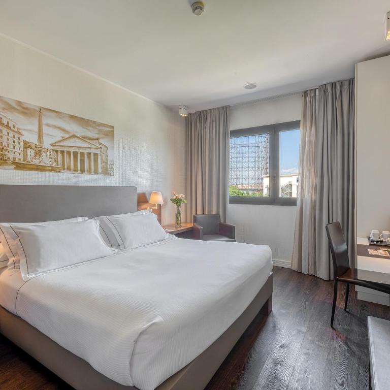 H10 Roma Città - Camera Premium Matrimoniale/Doppia con Letti Singoli con Vista Città - 2