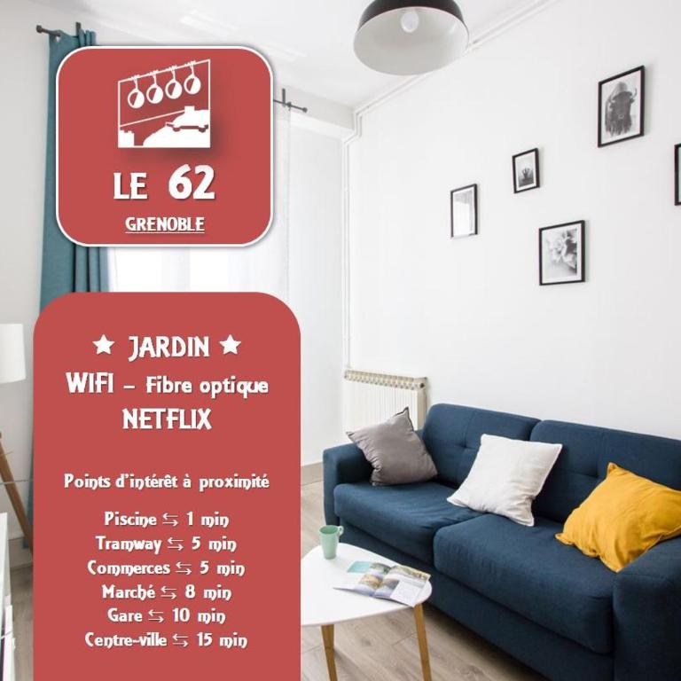 Le 62 - Spacieux T2 - Garage gratuit, Jardin, Tram - Apartment with Garden View - 1