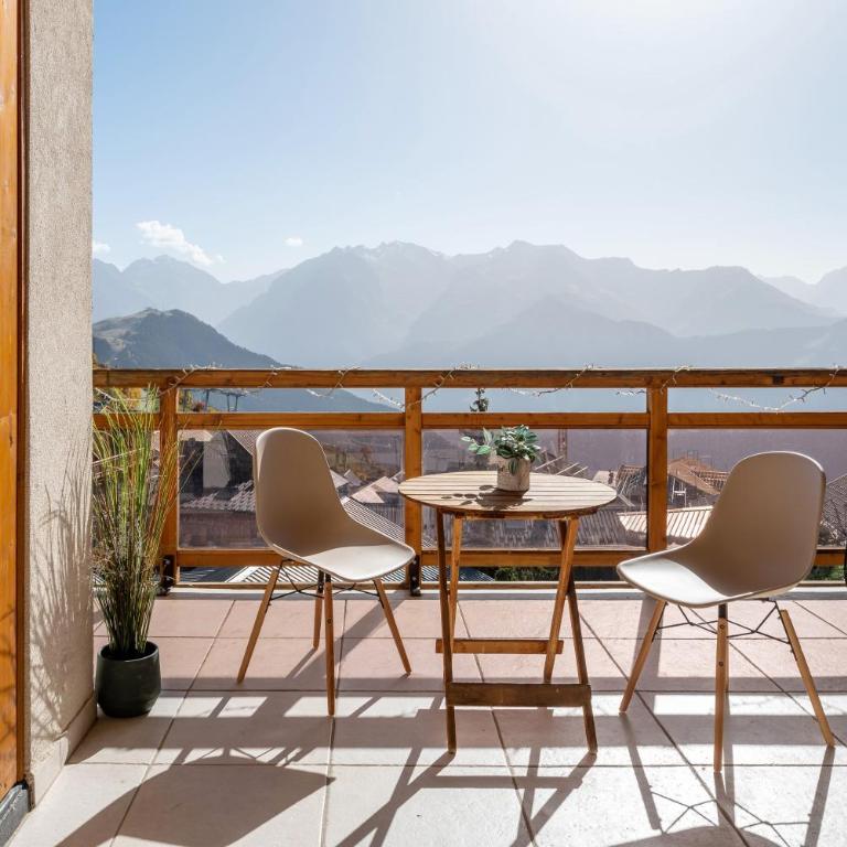 Alpe d'Huez Houses - Chez Gaston - Comme un chalet 4 chambres pour 10p - Apartamento Dúplex - 34