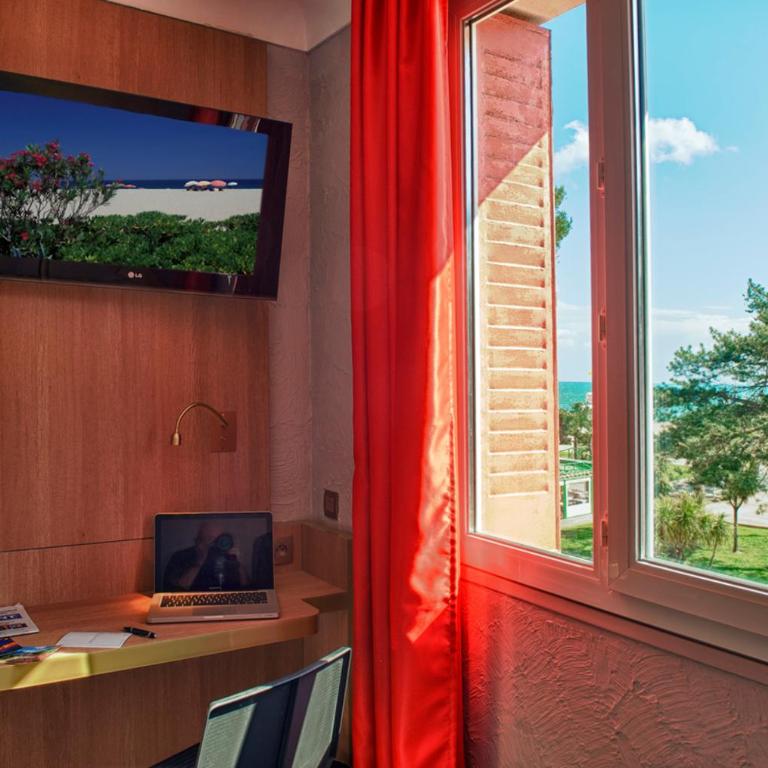Hôtel Beau Rivage - Chambre Double ou Lits Jumeaux - Vue Partielle sur Mer - 6