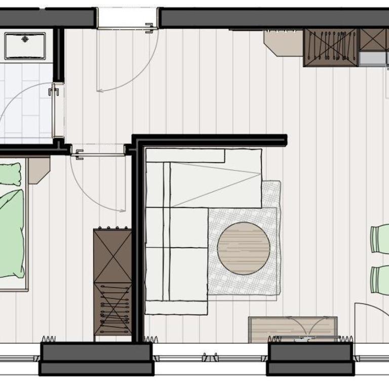 Pension-Appartement Sonnwend - Apartment mit 1 Schlafzimmer und Dusche - 6
