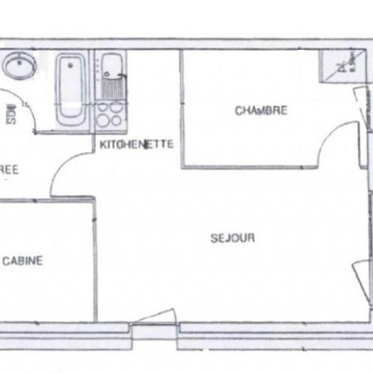 Cocon cosy de 40m², 2 chambres, balcon, pour 5 pers aux Menuires - Appartement 2 Chambres - 15