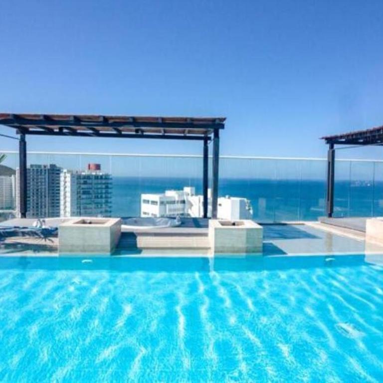 Hermoso y lujoso piso 14 con Salida Directa a la playa y clubhouse increible - Apartamento de 2 dormitorios - 72