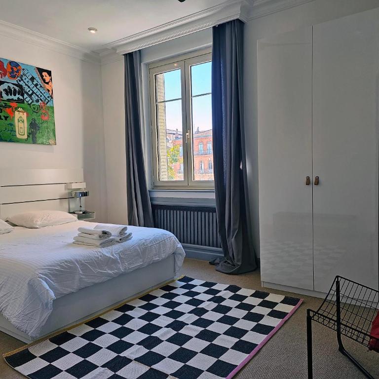 L'Idrac, Appartements Art Déco de standing Cœur de Toulouse - Two-Bedroom Apartment with Balcony - Louis - 11