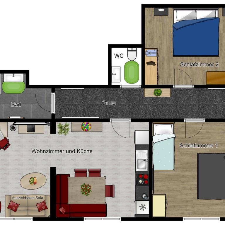Ferienhaus Schweinberger - Large Two-Bedroom Apartment - 1