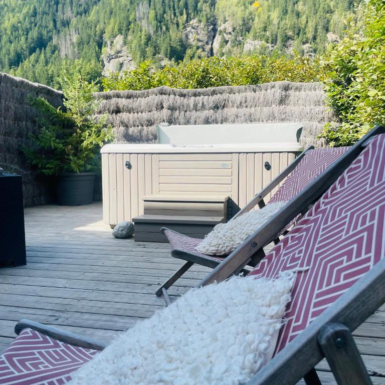 Chalet le petit Nicolas, jacuzzi, vue Mont Blanc - Chalet - 50