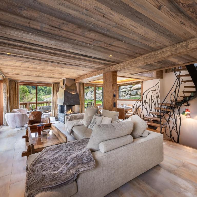 Le Cheval Blanc Luxe, skis aux pieds, jacuzzi, hammam, salle de cinéma - Chalet - 2