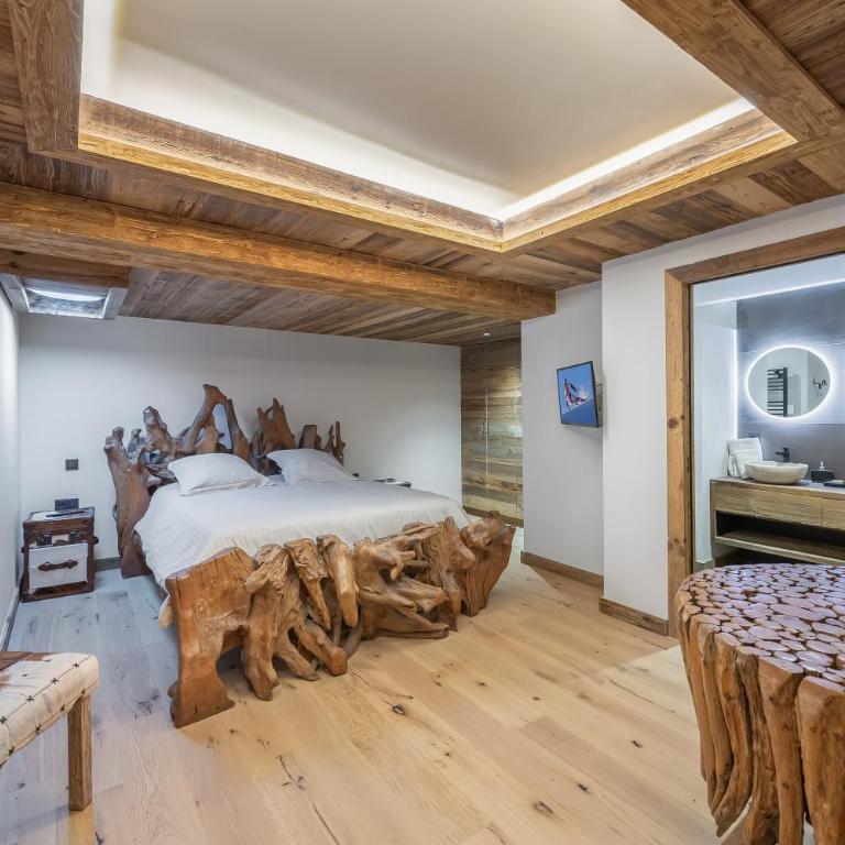 Le Cheval Blanc Luxe, skis aux pieds, jacuzzi, hammam, salle de cinéma - Chalet - 27