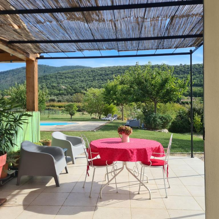 Le petit Ventoux - Chambre Double - Vue sur Piscine - 4