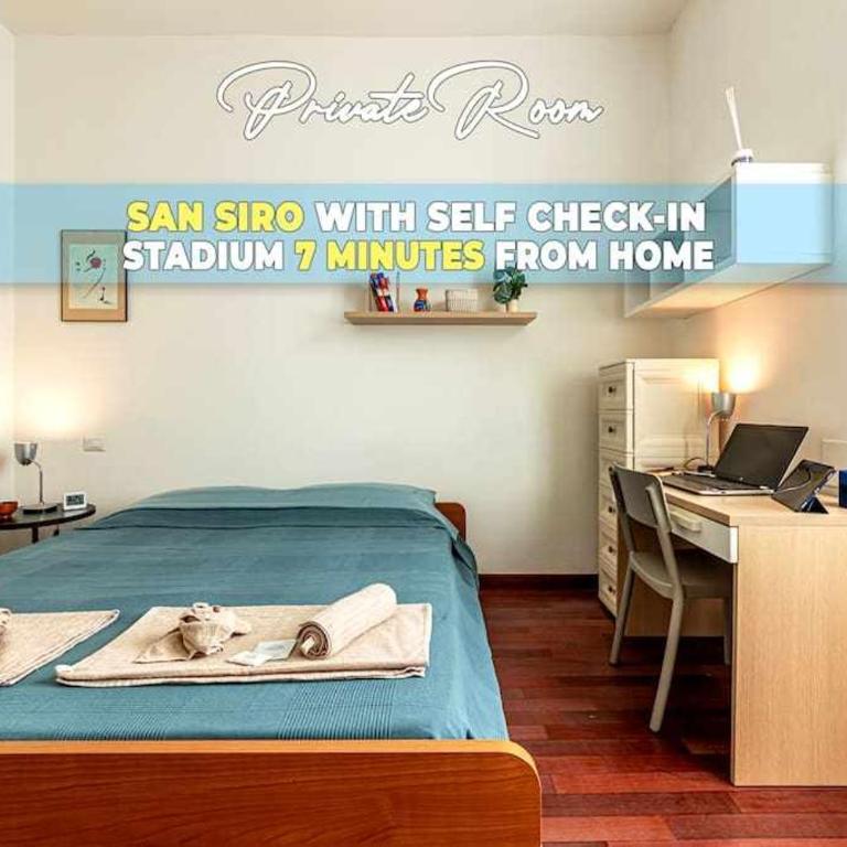 SAN SIRO a 7 minuti Stanza Top con zone Comuni - Camera Matrimoniale con Bagno in Comune - 1