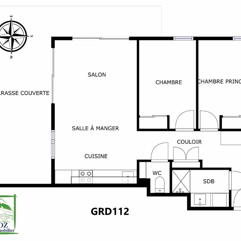GRD112 - Appartement standing 6 pers pied de piste - Apartamento con terraza - 10