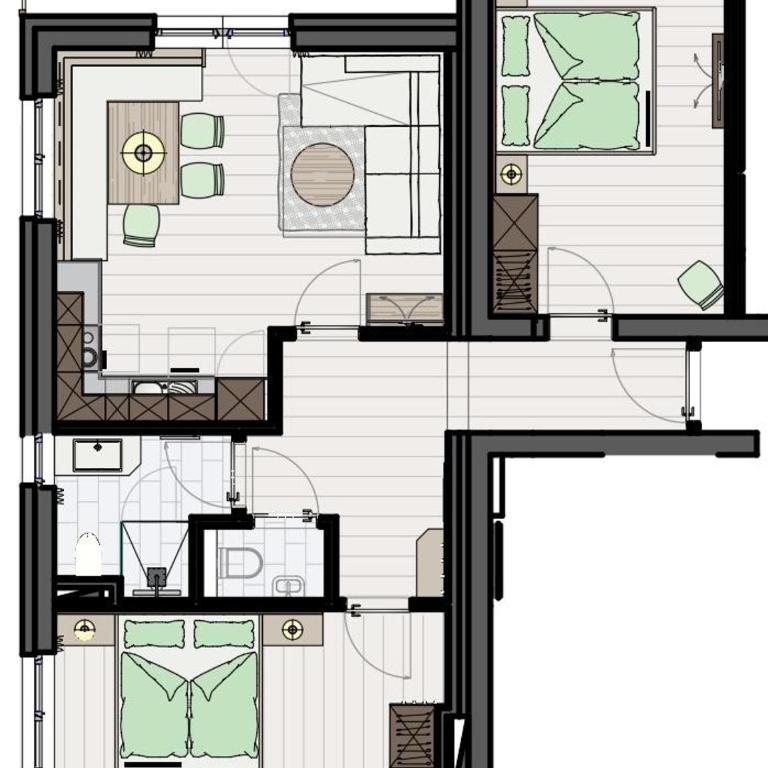 Pension-Appartement Sonnwend - Apartment mit 2 Schlafzimmern und Dusche - 7
