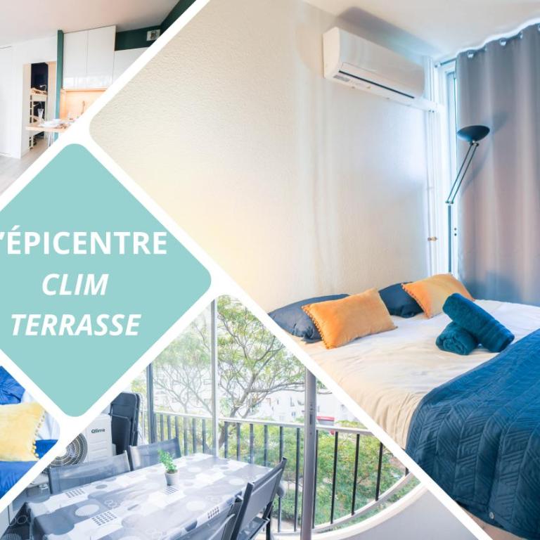L'Épicentre - Clim - Vu sur port- Terrasse -Plage TOP PROS SERVICES - One-Bedroom Apartment - 1