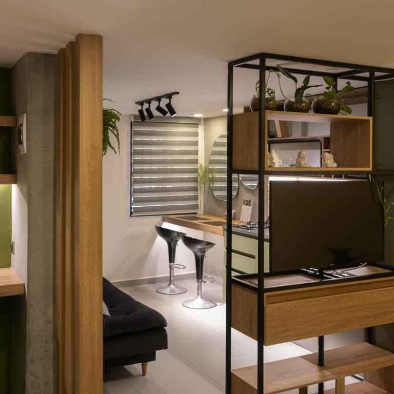 Apartaestudio con aire acondicionado moderno - Apartamento de 1 dormitorio - 18