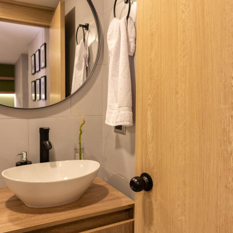 Apartaestudio con aire acondicionado moderno - Apartamento de 1 dormitorio - 7