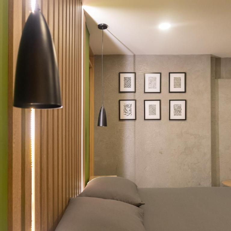 Apartaestudio con aire acondicionado moderno - Apartamento de 1 dormitorio - 2