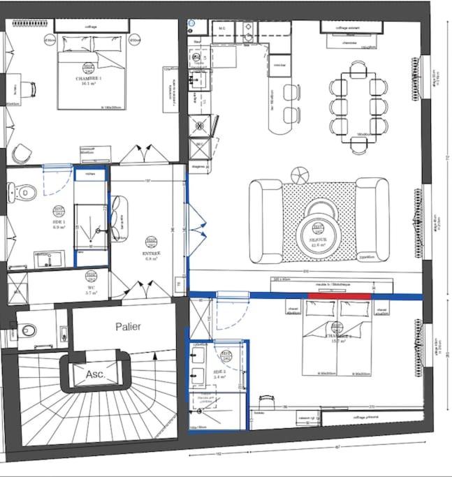 Rare, center, luxury apartment with roof view - Appartement 2 Chambres - 23