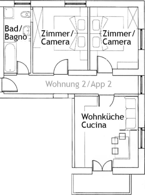 Oberkapillhof - Apartment mit 2 Schlafzimmern und Balkon - 15