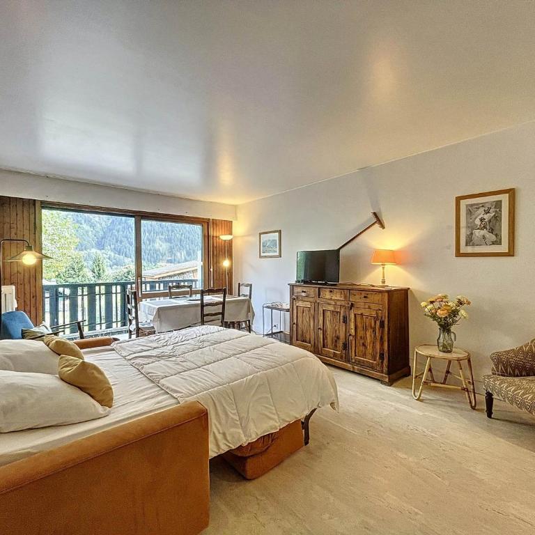 T2 spacieux 45m² pour 4 pers, centre Chamonix, parking inclus - FR-1-507-27 - Appartamento (4 Adulti) - 6