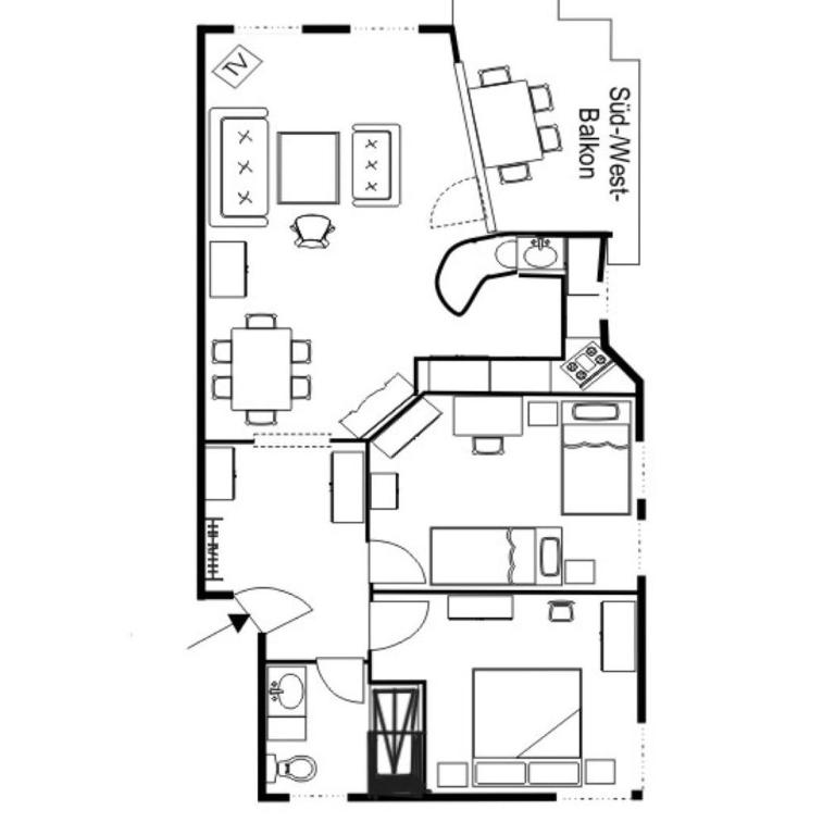 Chasa Sager 2 - Apartment mit Blick auf die Berge - 14