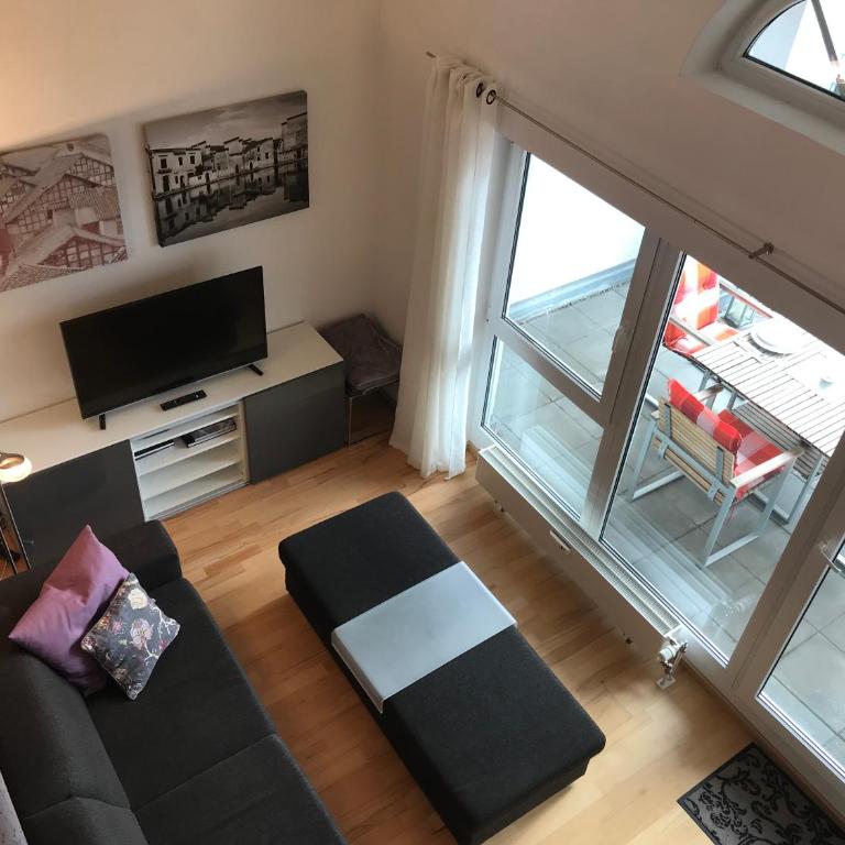 Ferienwohnung am Hopfengarten - helle 2 Zimmer Maisonette mit großem Balkon - Appartamento con Balcone - 5